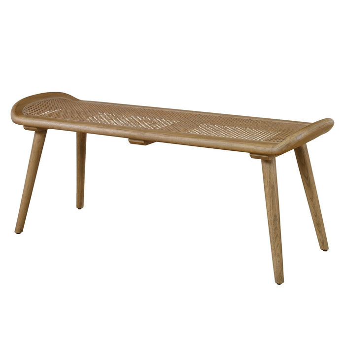 Uttermost Arne Woven Rattan Bench 25197