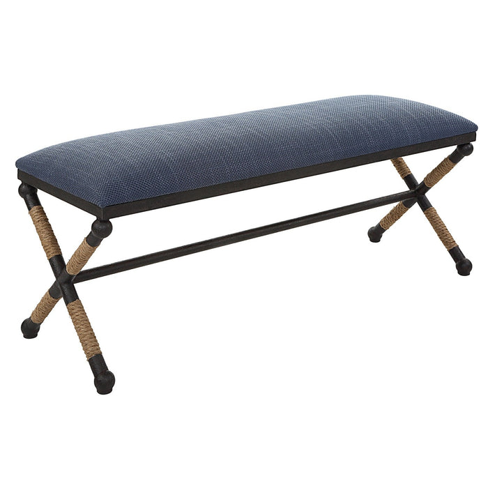 Uttermost Firth Rustic Navy Bench 23713