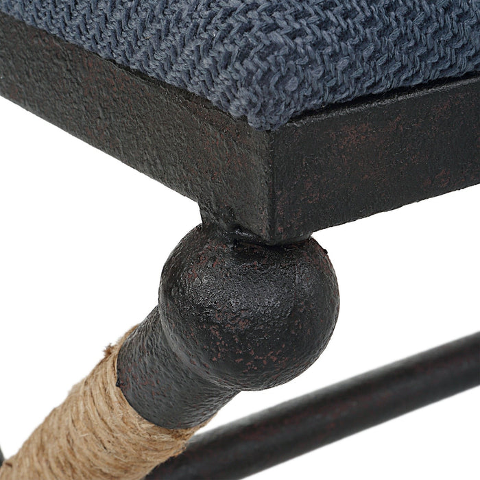 Uttermost Firth Rustic Navy Bench 23713
