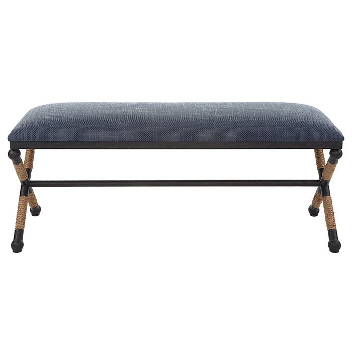 Uttermost Firth Rustic Navy Bench 23713
