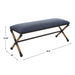 Uttermost Firth Rustic Navy Bench 23713
