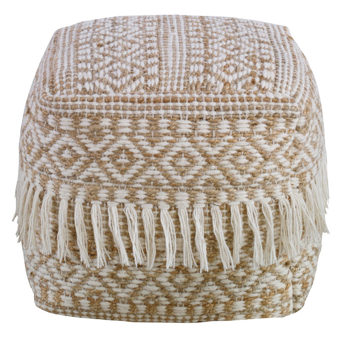 Uttermost Boheme Wool & Hemp Pouf 23972