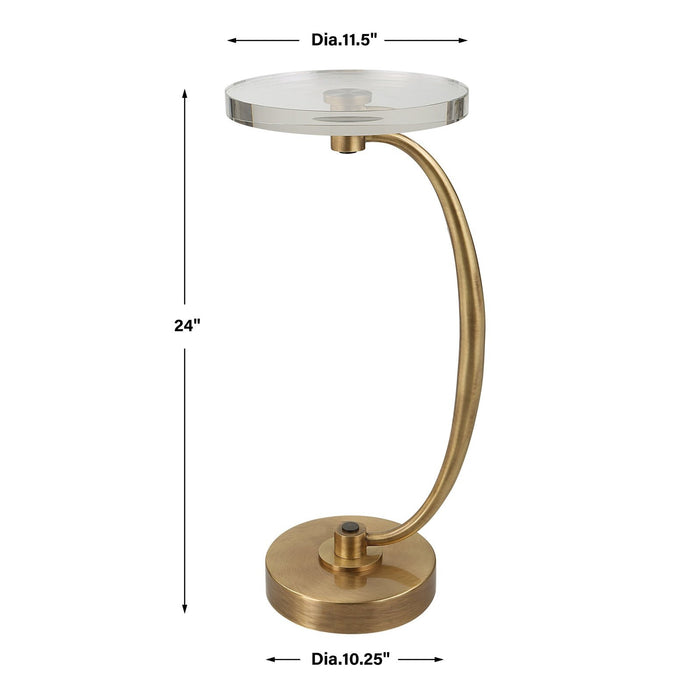 Uttermost Waveney Brass Drink Table 25227