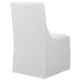 Uttermost Coley White Armless Chair 23728