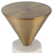 Uttermost Top Hat Brass Drink Table 25250