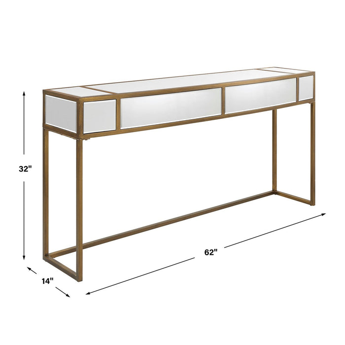 Uttermost Reflect Mirrored Console Table 25286