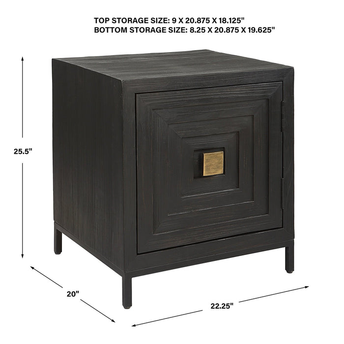 Uttermost Aiken Geometric Cabinet / End Table 25290