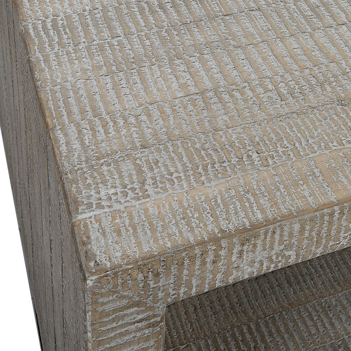 Uttermost Bosk White Washed Coffee Table 25285