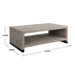 Uttermost Bosk White Washed Coffee Table 25285