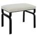 Uttermost Diverge White Shearling Small Bench 23749