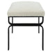 Uttermost Diverge White Shearling Small Bench 23749