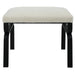 Uttermost Diverge White Shearling Small Bench 23749