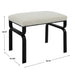Uttermost Diverge White Shearling Small Bench 23749