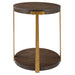 Uttermost Palisade Round Wood Side Table 25554