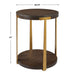 Uttermost Palisade Round Wood Side Table 25554