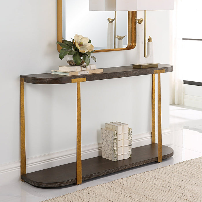 Uttermost Palisade Wood Console Table 25556