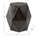 Uttermost Volker Black Geometric Accent Table 25272