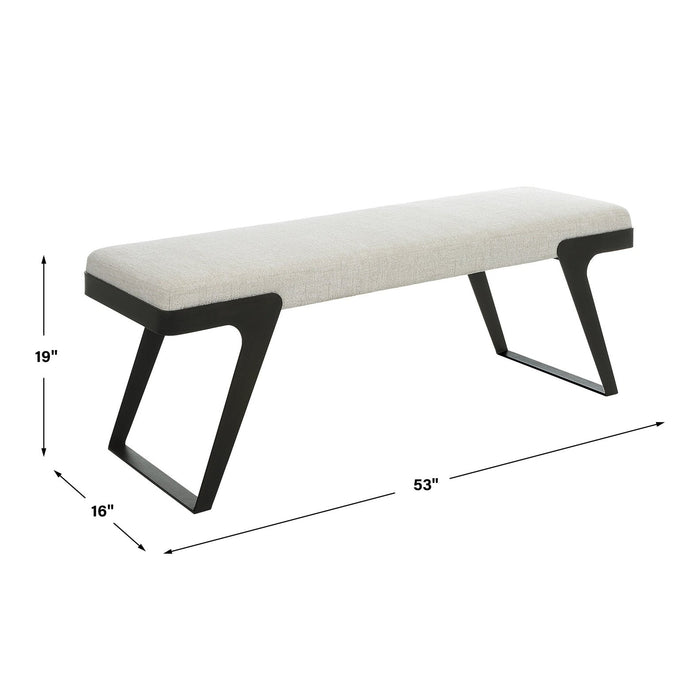 Uttermost Hover Modern Bench 23758