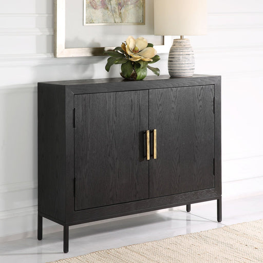 Uttermost Front Range Dark Oak 2 Door Cabinet 22891