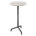 Uttermost Puritan White Marble Drink Table 22897