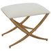 Uttermost Expedition White Fabric Small Bench 23751