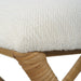 Uttermost Expedition White Fabric Small Bench 23751