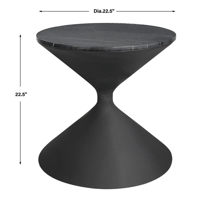 Uttermost Time's Up Hourglass Shaped Side Table 22888