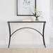 Uttermost Alayna Black Metal & Glass Console Table 22910