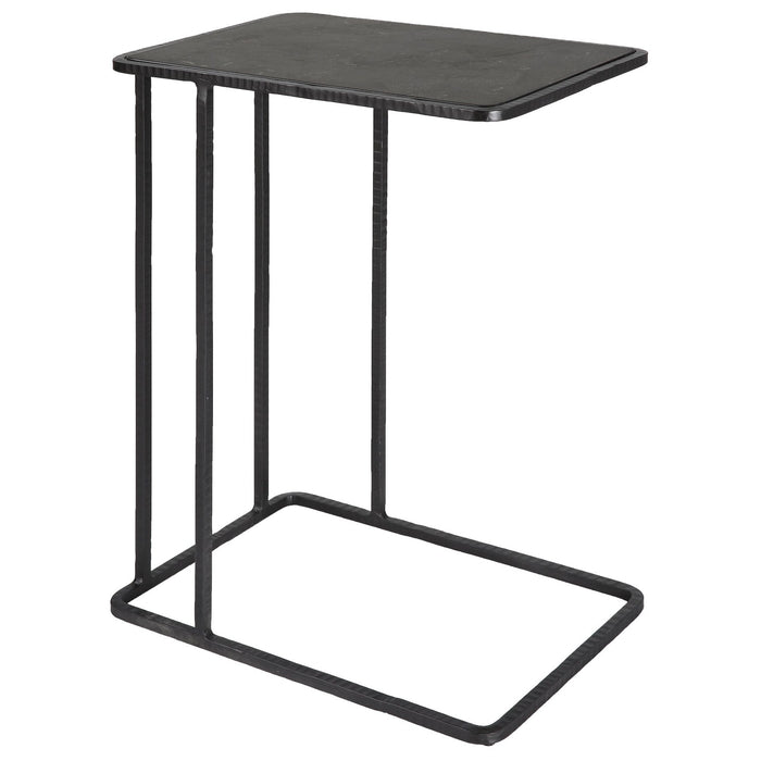 Uttermost Cavern Stone & Iron Accent Table 22905