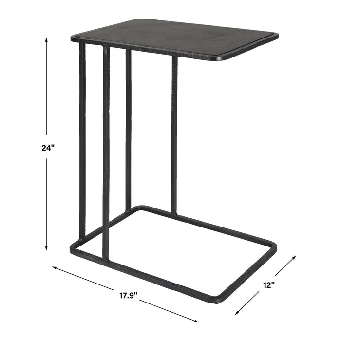 Uttermost Cavern Stone & Iron Accent Table 22905