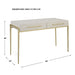 Uttermost Jewel Modern White Desk 22900