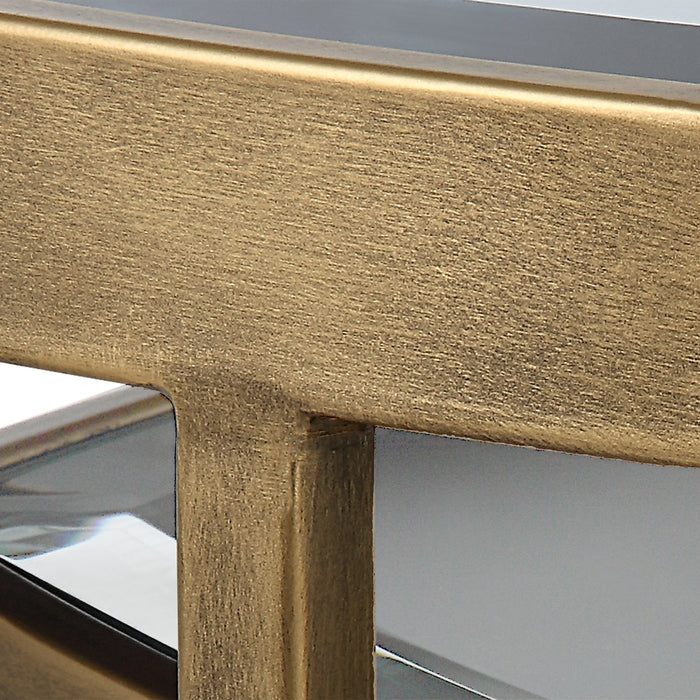 Uttermost Vista Gold Nesting Tables, Set Of 2 22957