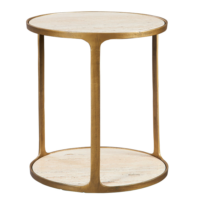 Uttermost Clench Brass Side Table 22968