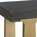 Uttermost Voyage Brass And Wood Bench 22989