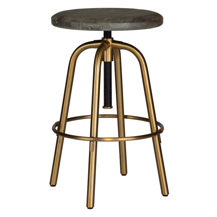 Uttermost Revolve Brass Counter Stool 22976