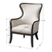 Uttermost Sandy Wing Back Armchair 23073