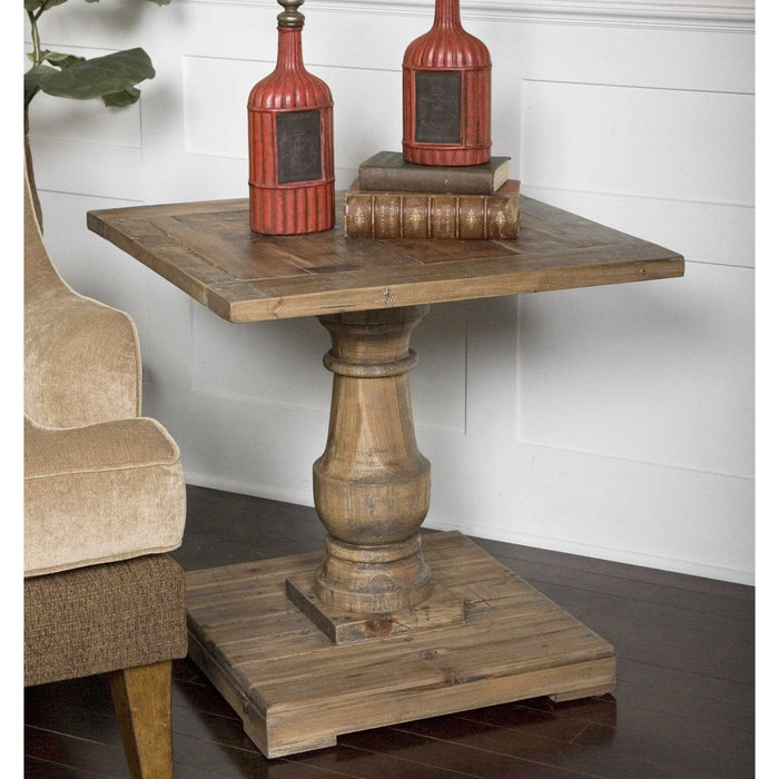 Uttermost Stratford Pedestal End Table 24252