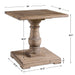 Uttermost Stratford Pedestal End Table 24252