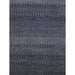 Pasargad Home Transitiona Collection Hand-Kontted Silk & Wool Area Rug- 6' 0" X 9' 0" GRASS-NVY 6x9