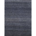 Pasargad Home Transitiona Collection Hand-Kontted Silk & Wool Area Rug- 3' 2" X 5' 2" GRASS-NVY 3X5