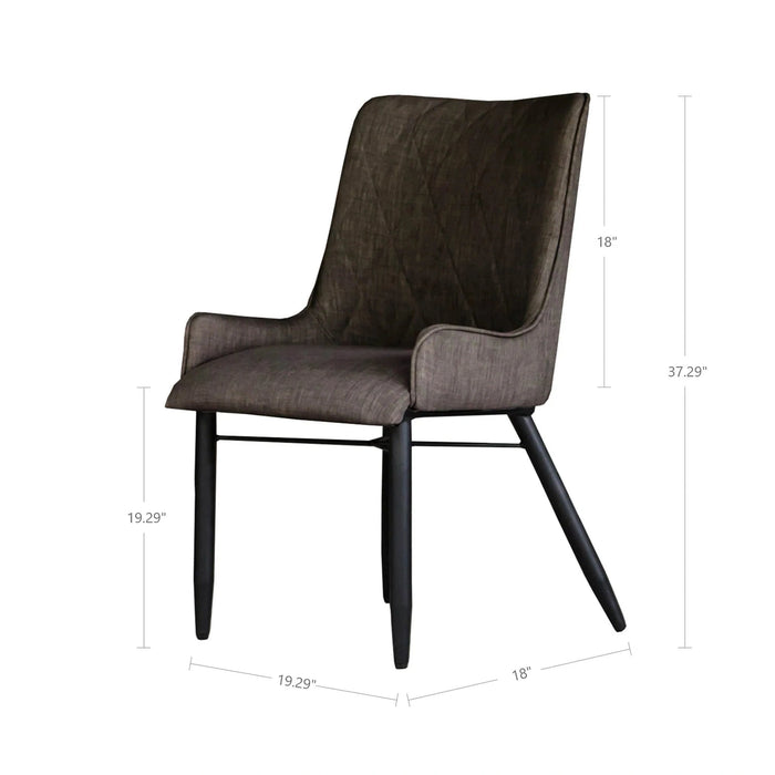 LH Imports Dex Chair - Slate Grey GT005-SG