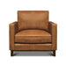 GTR Metropole 100% Top Grain Pull Up Leather Mid-century Armchair