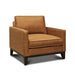 GTR Metropole 100% Top Grain Pull Up Leather Mid-century Armchair