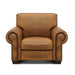 GTR Valencia 100% Top Grain Hand Antiqued Leather Traditional Armchair