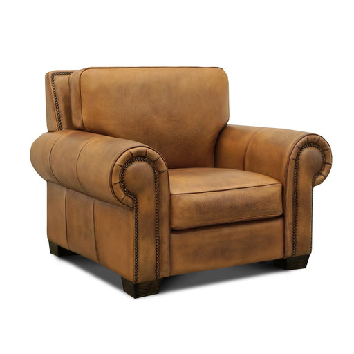 GTR Valencia 100% Top Grain Hand Antiqued Leather Traditional Armchair