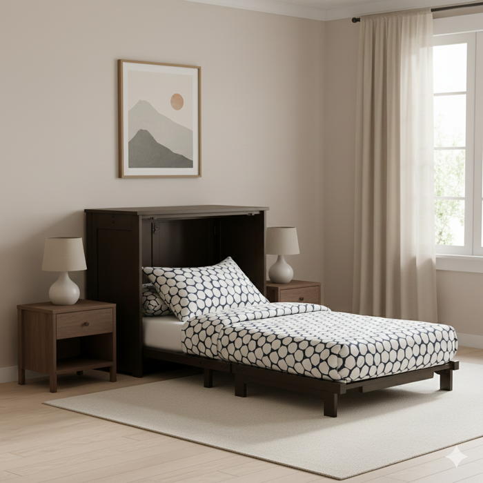 Night and Day Furniture Orion Twin/Full Murphy Cabinet Bed