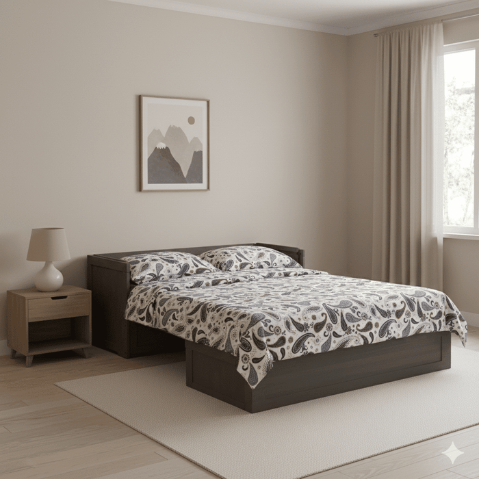 Night and Day Furniture Queen Murphy Cabinet Bed Cube