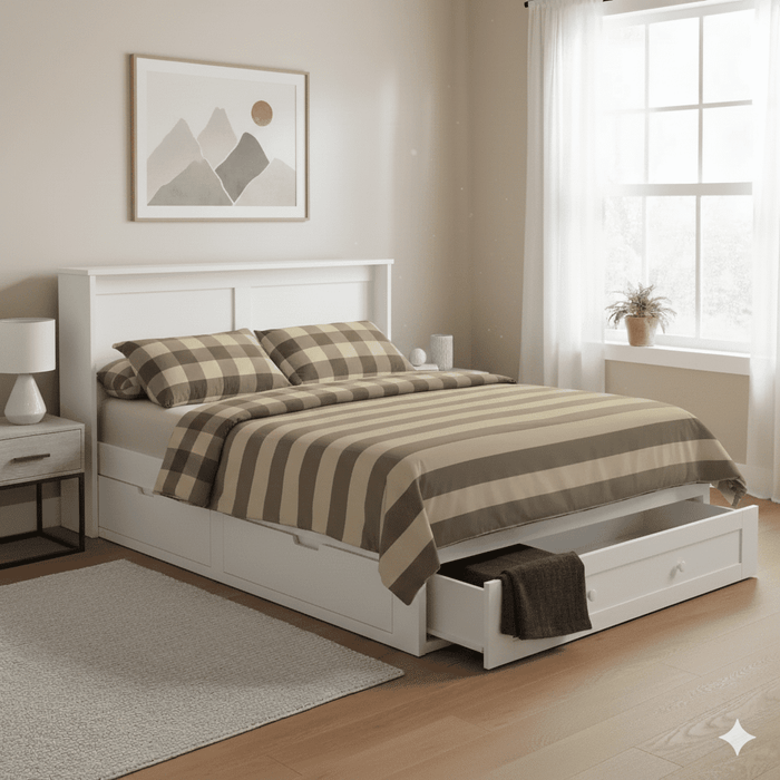 Night and Day Furniture Clover Queen Murphy Cabinet Bed Complete