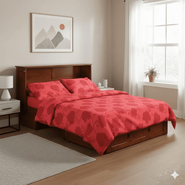 Night and Day Furniture Clover Queen Murphy Cabinet Bed Complete