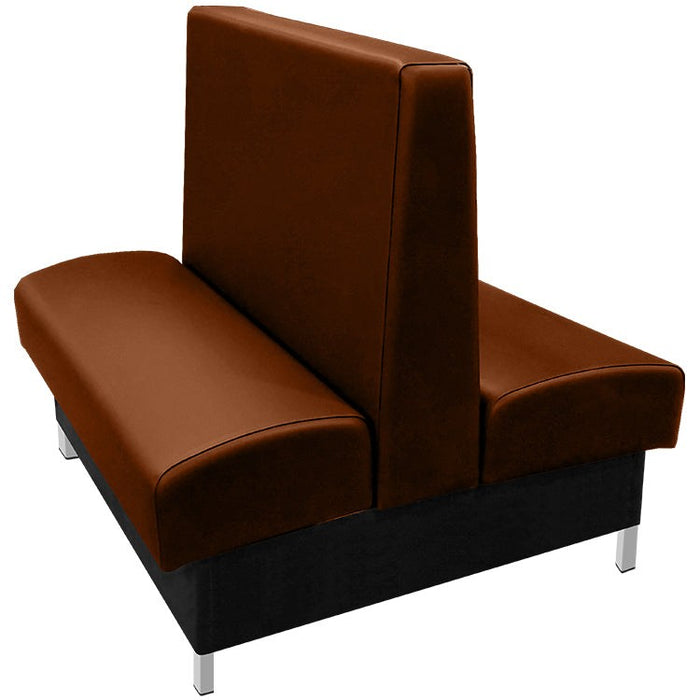 Oak Street Manufacturing Double 72" x 42" Grove Vinyl/Upholstered Booth